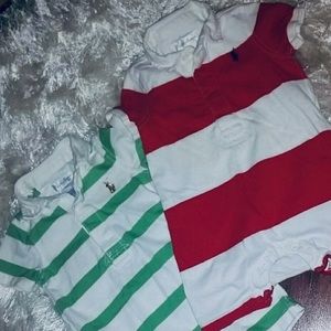 Ralph Lauren bundle of one piece rompers sz 6 mths